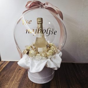 Luksuzni balon presenečenja s penino