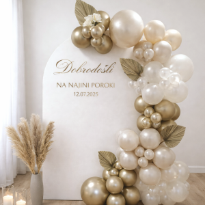 Romantični foto kotiček z baloni